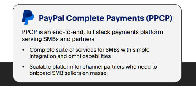 PayPal Complete Payments services