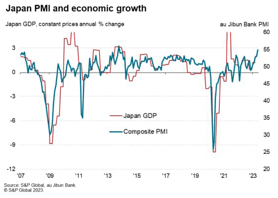 Japan PMI and economic growth