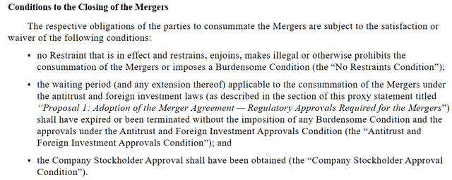 Source: Merger Agreement
