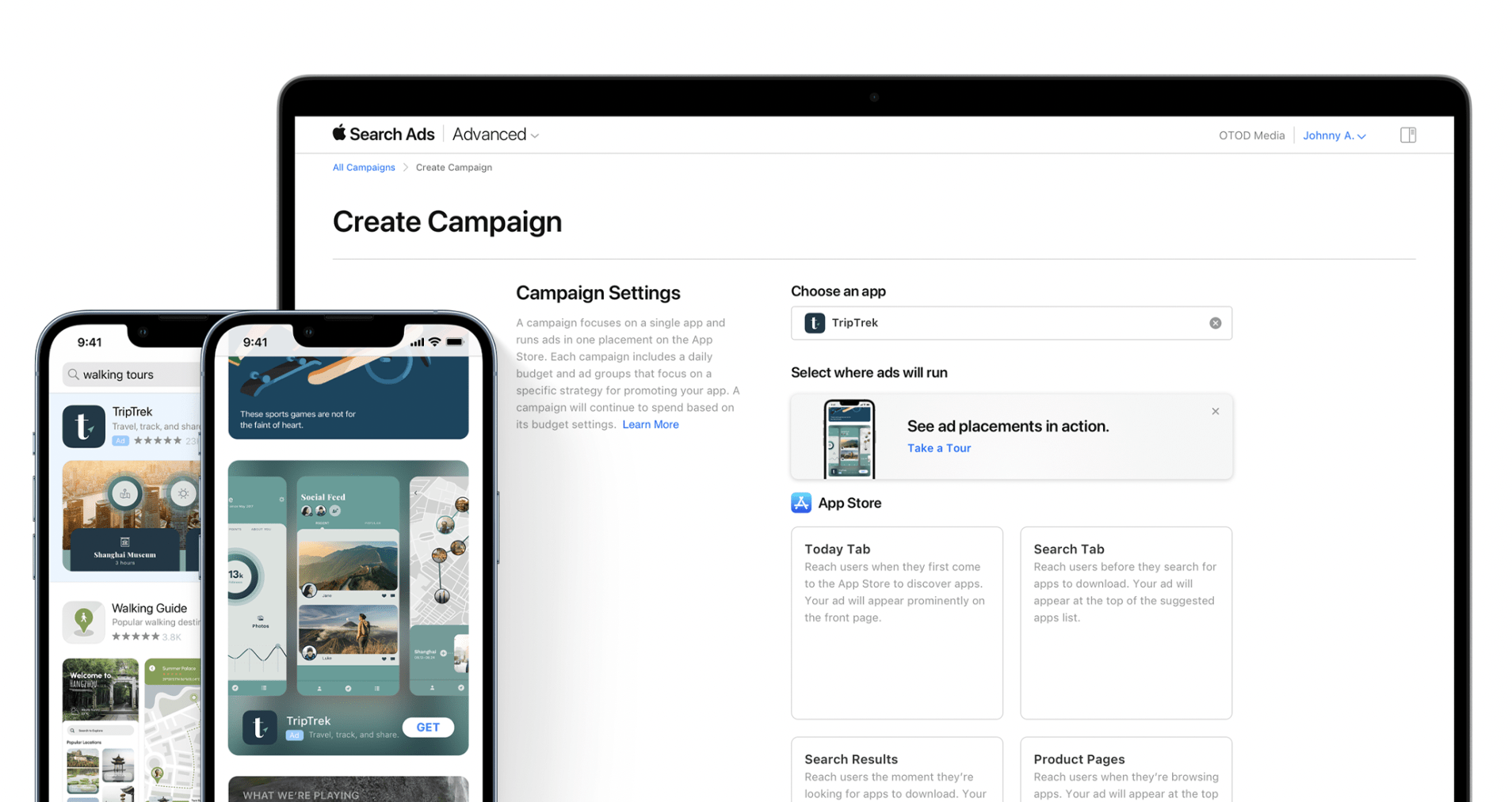 App search ads. Apple search ads.