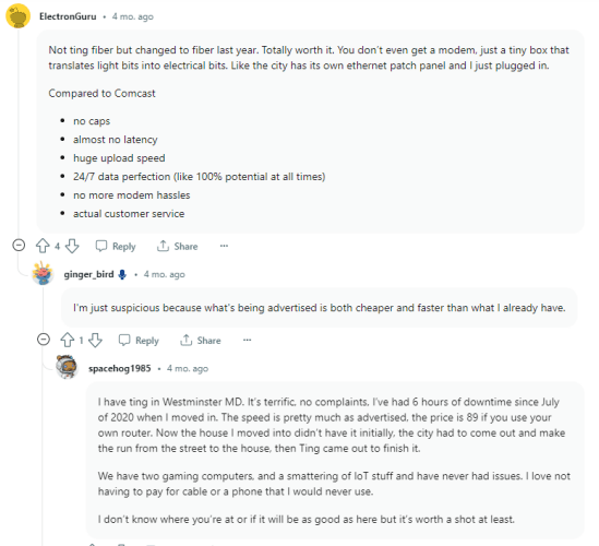 Figure 6 - Tucows Reddit Reviews