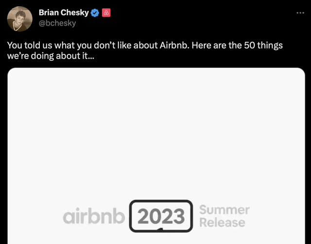 Brian Chesky on Twitter