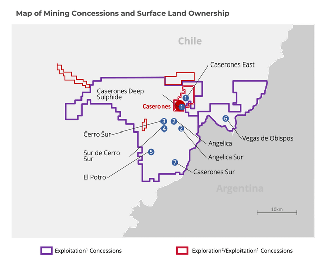 Land package coming with Caserones acquisition