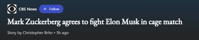 Mark Zuckerberg Elon Musk cage fight