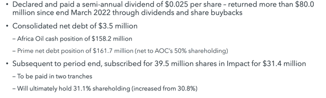 Africa Oil Corporation Investor Presentation