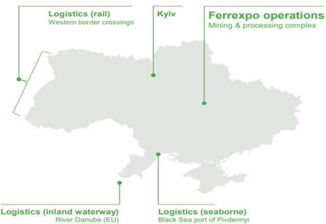 Logistics map