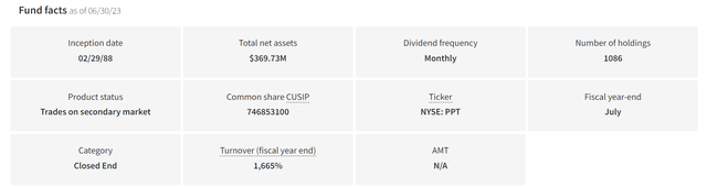 PPT fund facts