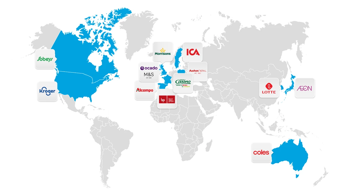 Ocado Group Plc's International Partner Map