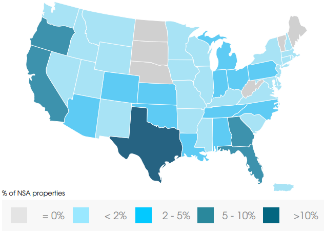 NSA property geography