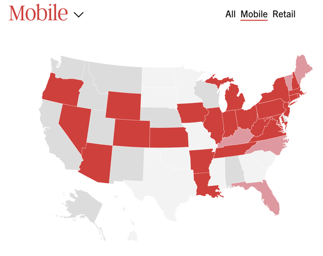 Internet Sports Betting By State US