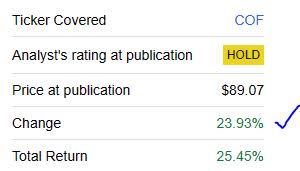 Capital One - prior rating (May)