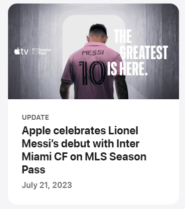 Apple MLS Deal