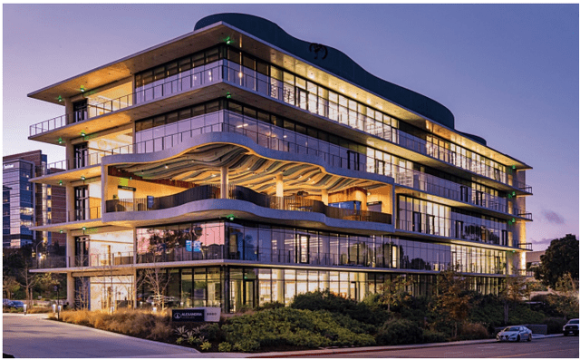 A building with many windows Description automatically generated