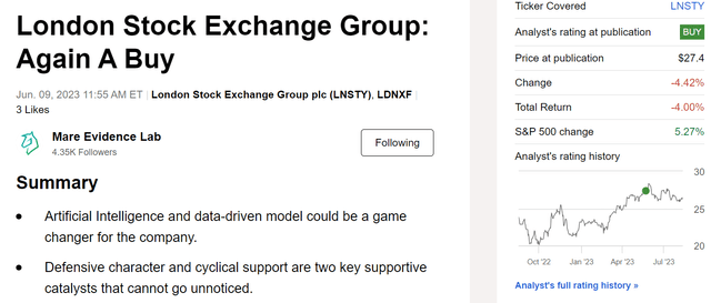 London Stock Exchange Group: Strength And Breadth (OTCMKTS:LDNXF ...