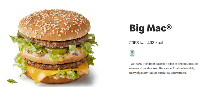 mcdonalds Big Mac