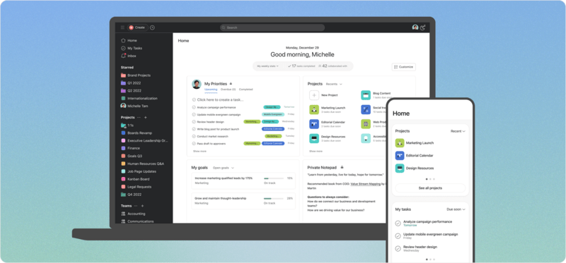 Explore Asana Mobile & Desktop Apps Features • Asana