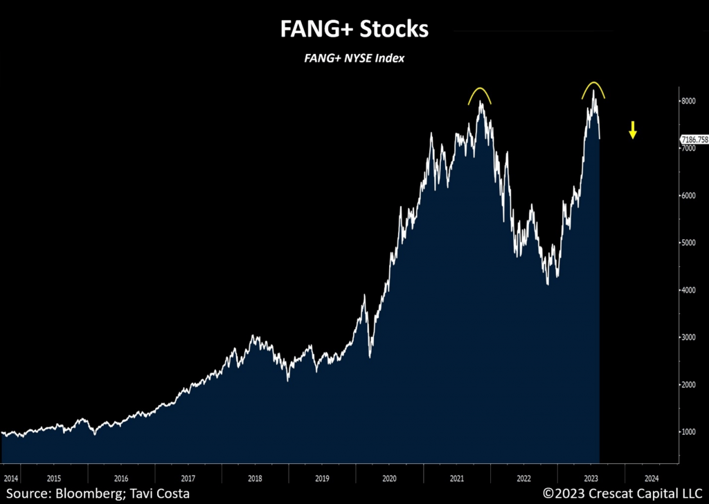 chart: FANG+ stocks