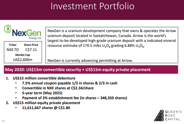 Nex Gen financing