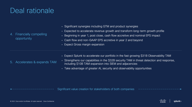 Cisco is seeing Splunk as a great deal