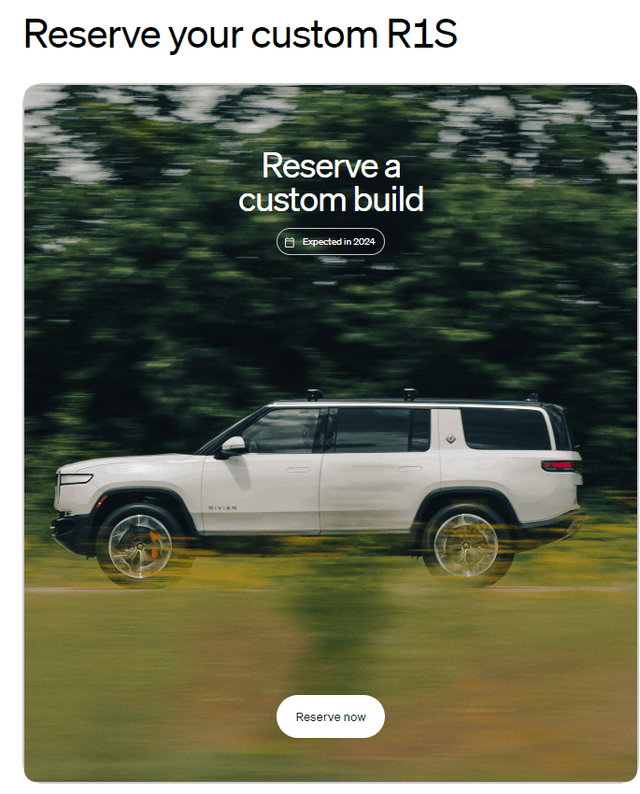 Rivian R1S SUV Car