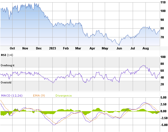 A graph of stock market Description automatically generated with medium confidence