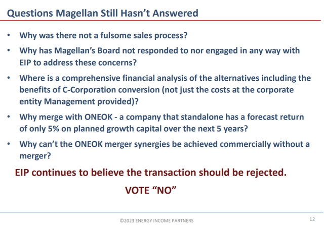 EIP Questions for Magellan Management