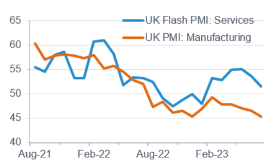 UK PMI Metrics (August 2023)