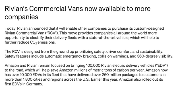 Rivian commercial update