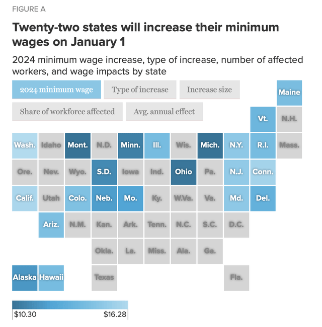 Minimum wage will be raised in 2024