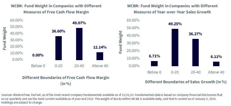 Figure 2: Free Cash Flow Margin and Year-over-Year Sales Growth Distribution within WCBR