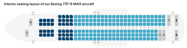 ALK 737 MAX 9 seat map