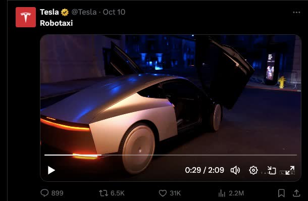 X.com Tesla account