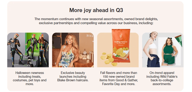 More joy ahead in Q3, Halloween, exclusive beauty deals, fall favlors and on trend apparel.