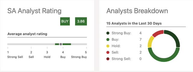 SA analyst rating