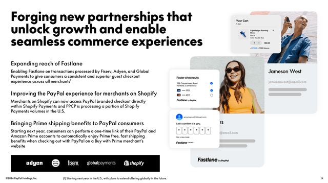 PayPal partnerships