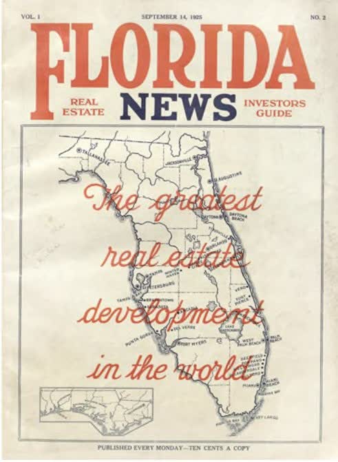 news clipping of Florida Land Boom