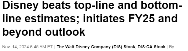 Disney Q4 2024 Earnings