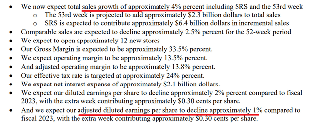 Home Depot guidance