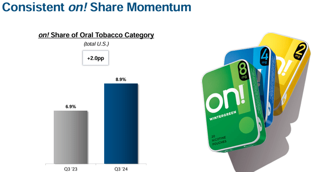 Altria's Q3 earnings presentation