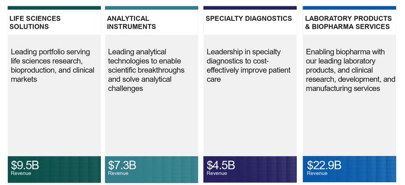 Revenues by segments table