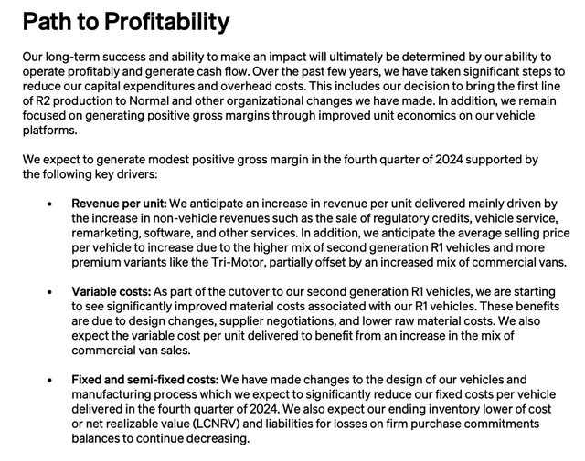 Rivian Q4 path to profitability