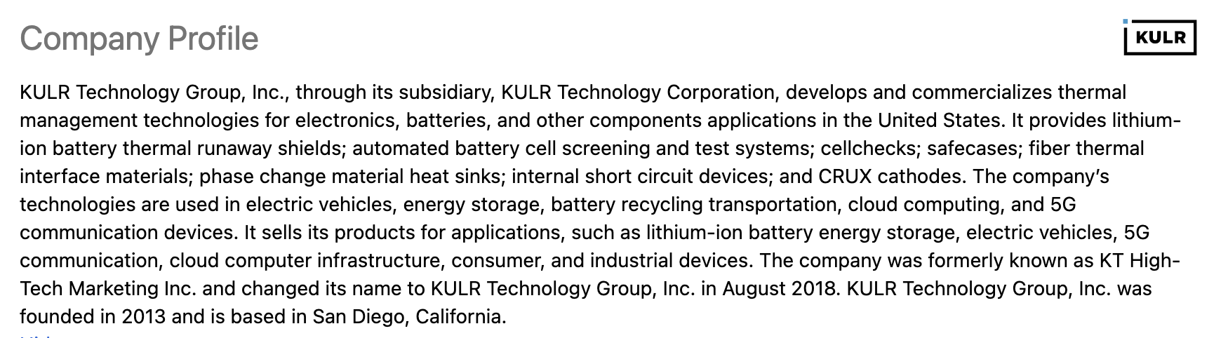 KULR Technology: Bearish Technicals, But Could Be An Acquisition Target |  Seeking Alpha