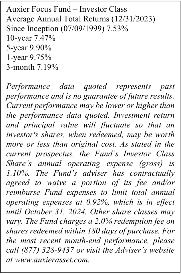 Auxier Asset Management Winter 2023 Market Commentary Seeking Alpha