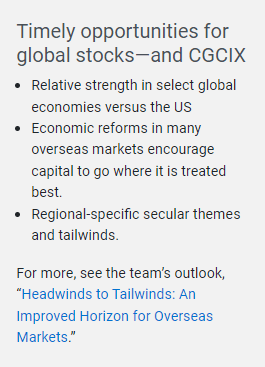 Timely Opportunities for Global Stocks - and CGCIX