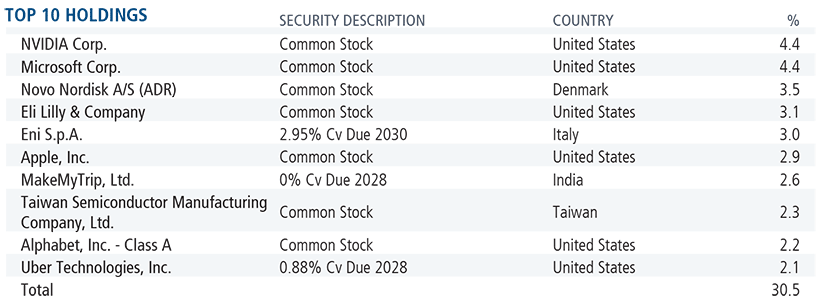 Calamos Global Opportunities Fund Holdings