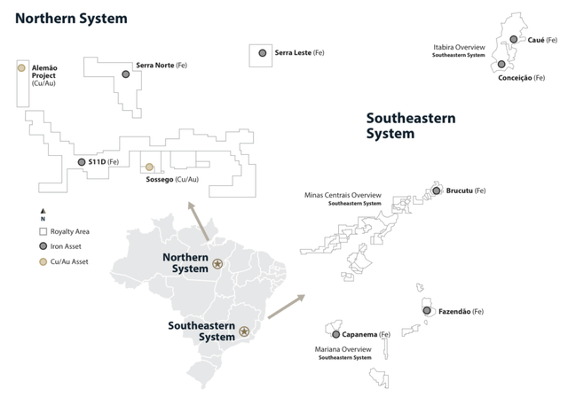 Franco Nevada Vale Royalty Map