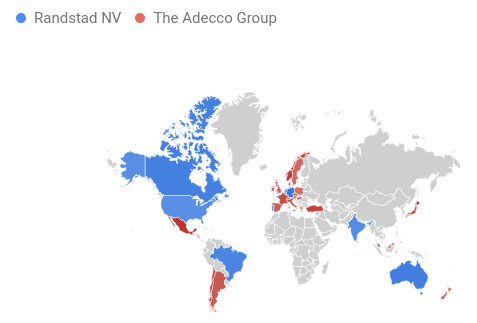 Randstad vs. Adecco Map