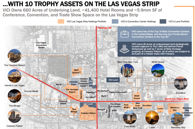 A map of las vegas strip Description automatically generated