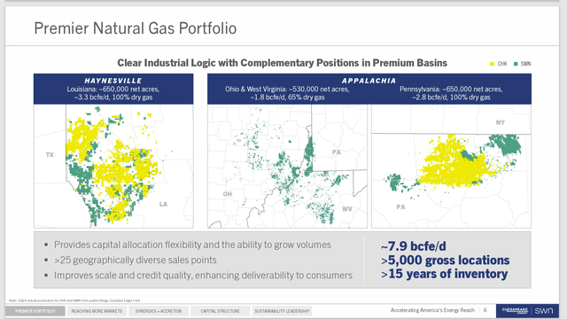 Chesapeake Energy Map Of Post Combination Operations