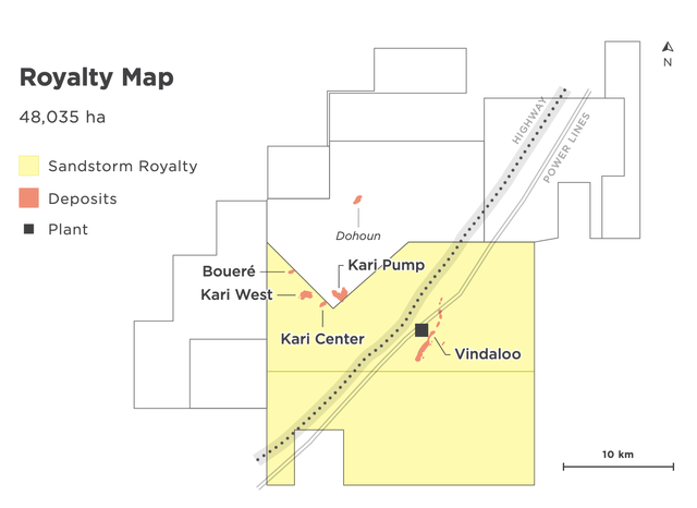 Sandstorm Gold Houndé Royalty Map